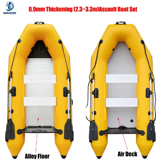 Thickened Inflatable Boat (2.3m to 3.3m) - 2-6 Person Air or Alloy Floor