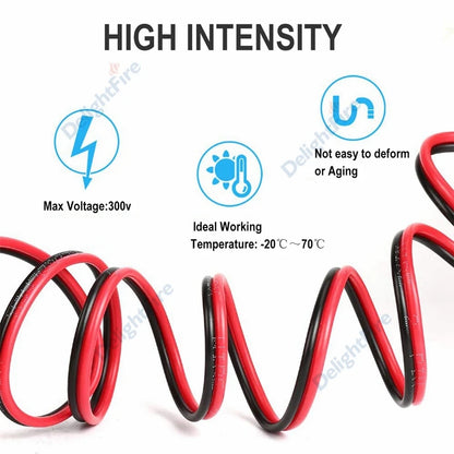 20 - 100m Wire 2/3/5/6 Pin Extension Cable