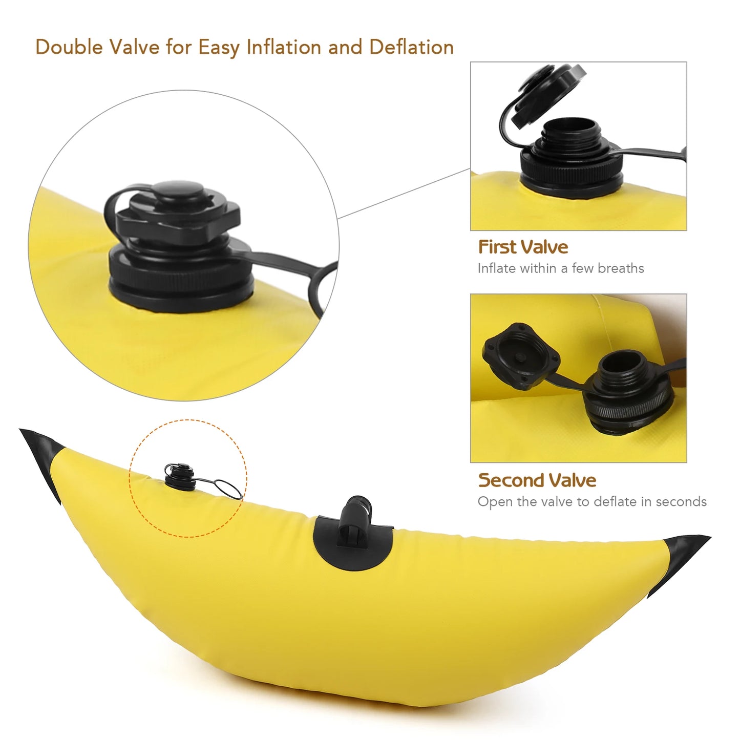 Kayak Inflatable Outrigger Float Stabilizer System with Sidekick Arms