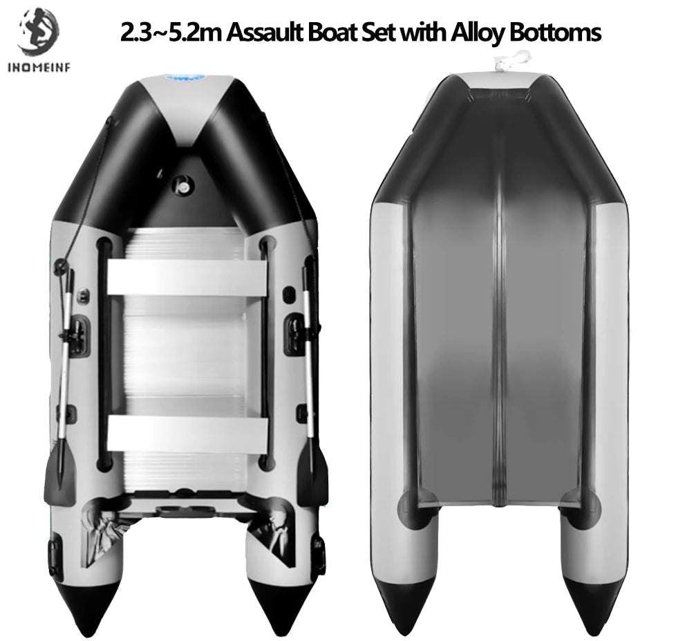 Inflatable V-Shaped Bottom Boat with Alloy Base