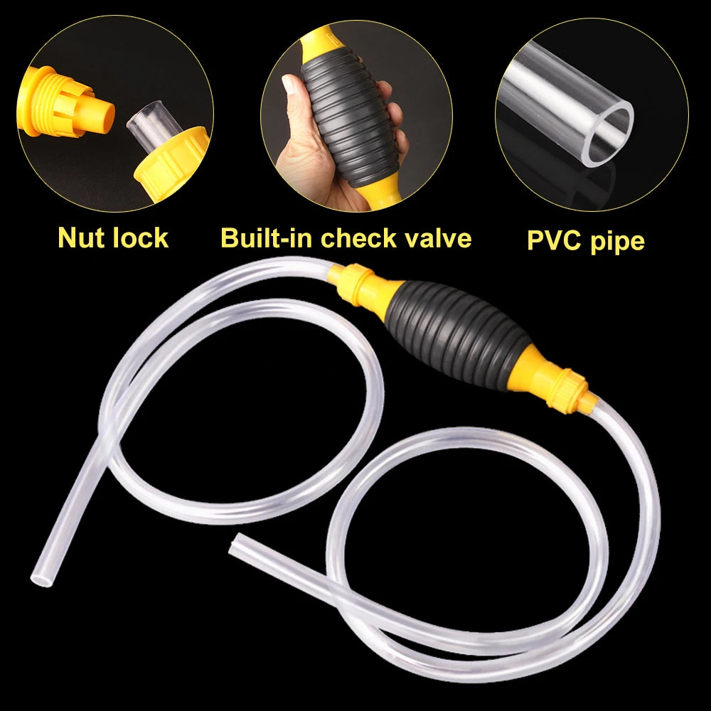 Hand Fuel Pump - Manual Fuel Transfer Pump for Gasoline, Diesel, and Liquids