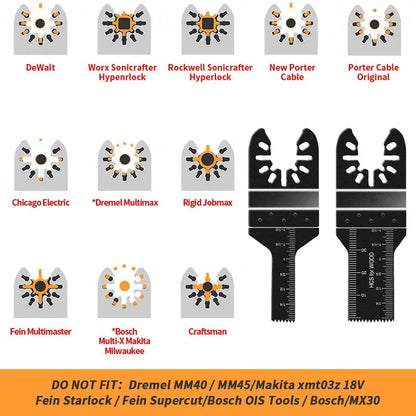 81Pcs Quick Change Oscillating Tool Saw Blade Set