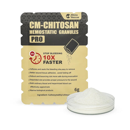 Haemostatic Granules Wound Dressing for Fast Bleed Control - Rhino Rescue Chitosan Haemostatic Powder 6g/15g