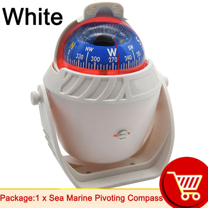 Sea Marine Pivoting Compass Electronic Navigation with LED & Sunshade