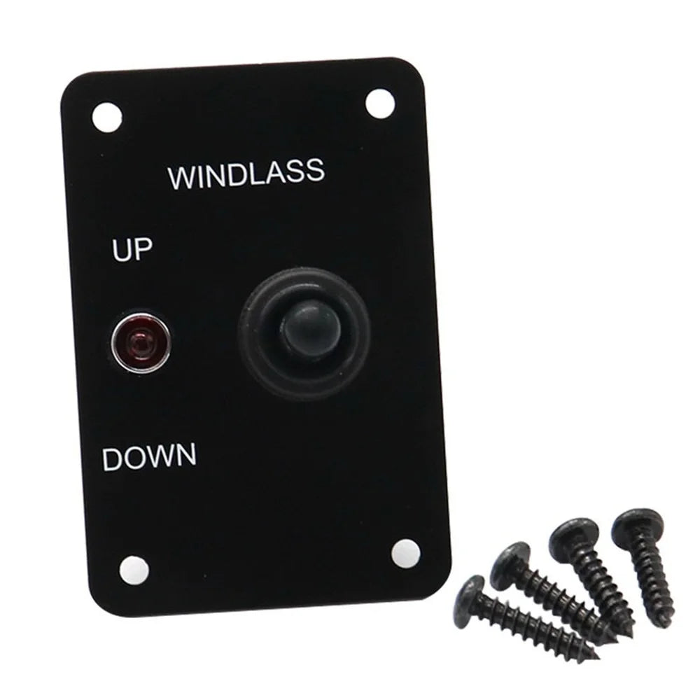 Windlass Control Panel with LED Toggle Switch for Marine Boat Anchor