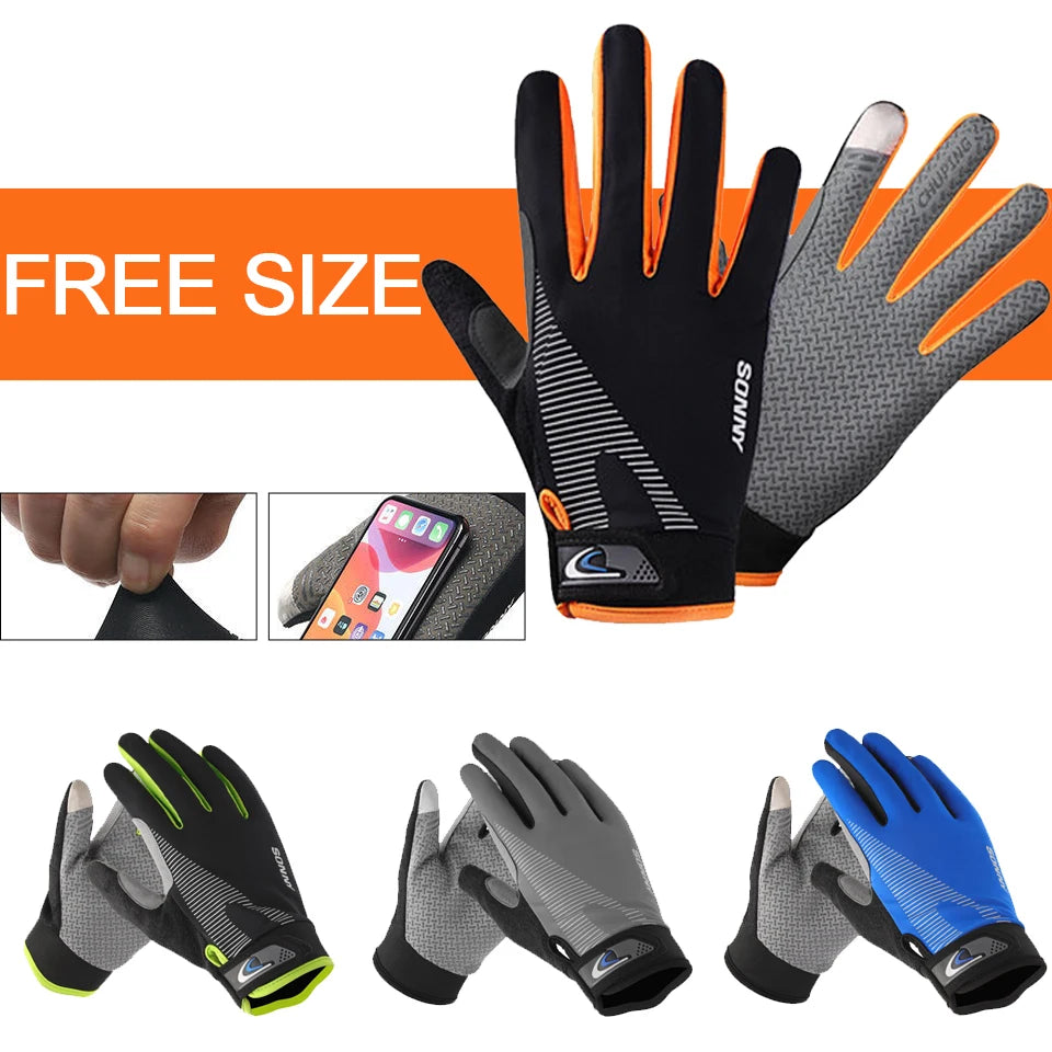 Sun Protection Ice Silk Gloves - Anti-Slip Breathable Anti-UV Sports Gloves