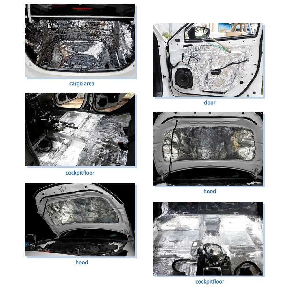 Engine Sound & Heat Deadening Foam, Soundproof Dampening Insulation