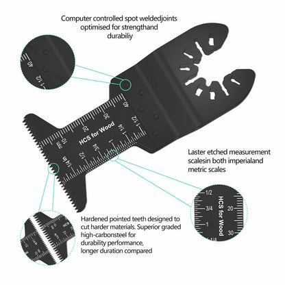 81Pcs Quick Change Oscillating Tool Saw Blade Set