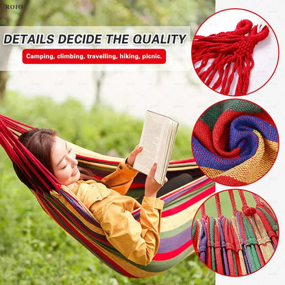 Canvas Camping Hammock with Bag