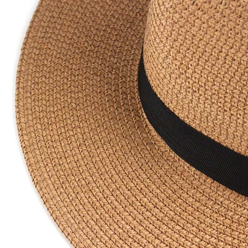 Handmade Panama Hat - Sun Protection Straw Hat for Men & Women