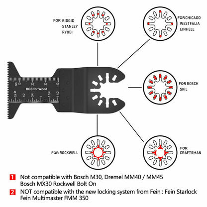 81Pcs Quick Change Oscillating Tool Saw Blade Set