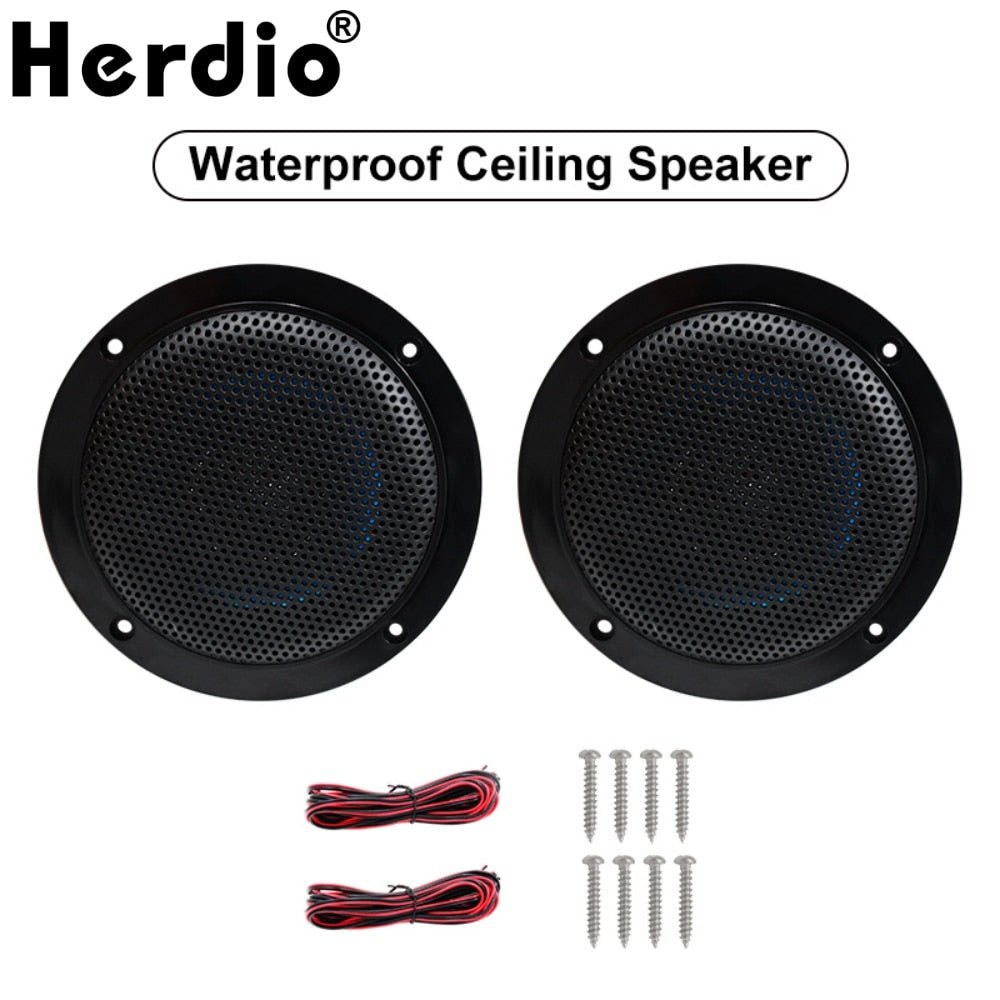 4" 160W Marine Boat Waterproof Speakers - Herdio - Sail Smart Outlet -