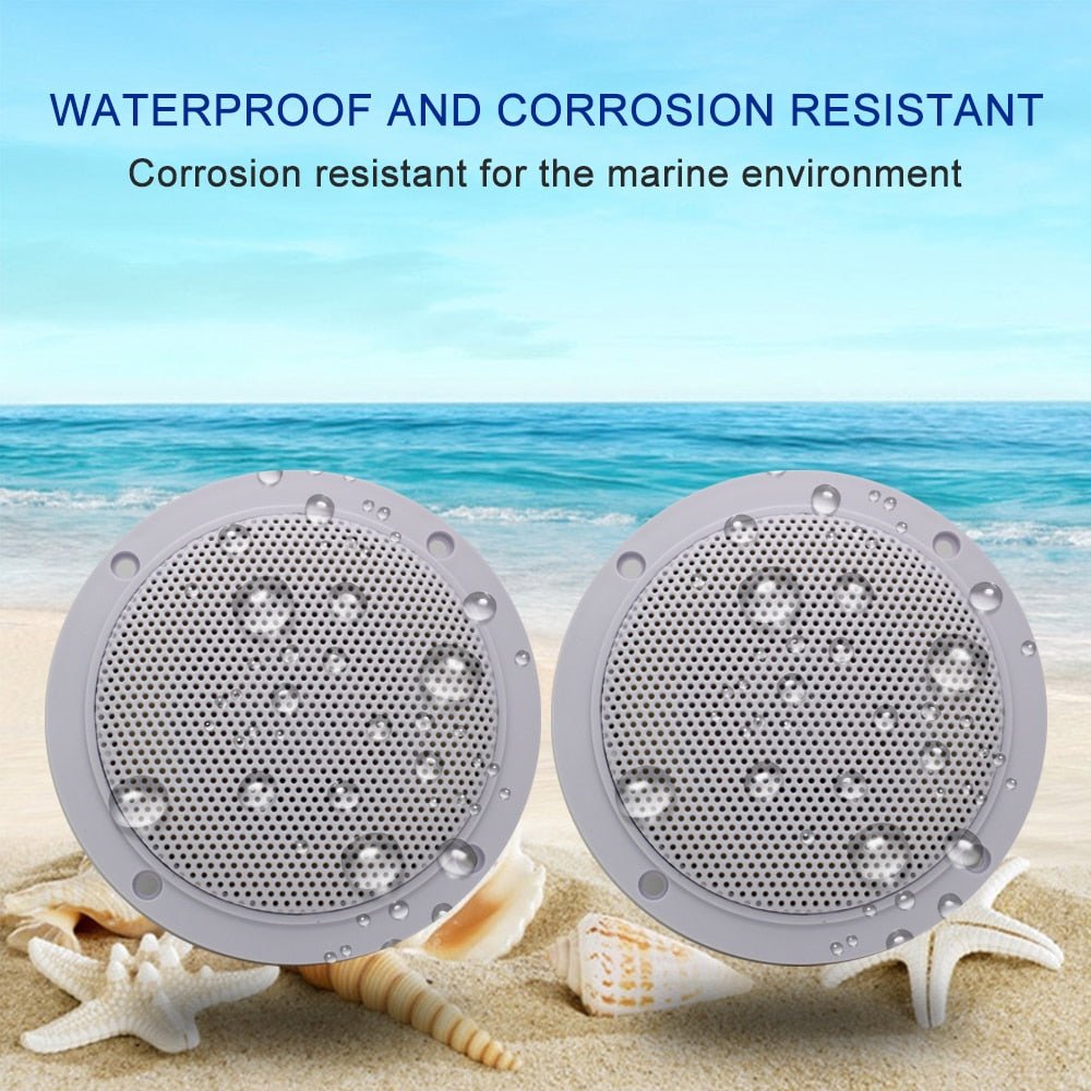 4 Inch 60Watts Marine Speakers Waterproof Pair - GUZARE - Sail Smart Outlet -