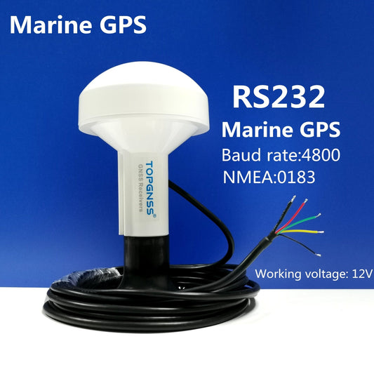 4800 baud rate 12V RS232 NMEA protocol GPS receiver module antenna RS-232, Mushroom housing with bracket - Sail Smart Outlet -