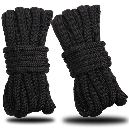 Double Braided Nylon Black Line Mooring Rope Anchor Rope Ultra Strong Dock Lines